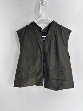 Sun Kim Parachute Cropped Vest - Large
